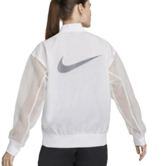 Nike Essentials Bomber Jacket - Small Women's -‎ White - Picture 2 of 16